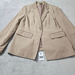 Outfit JPR Womens Tan Single Button Blazer Jacket Size 10 Professional Office